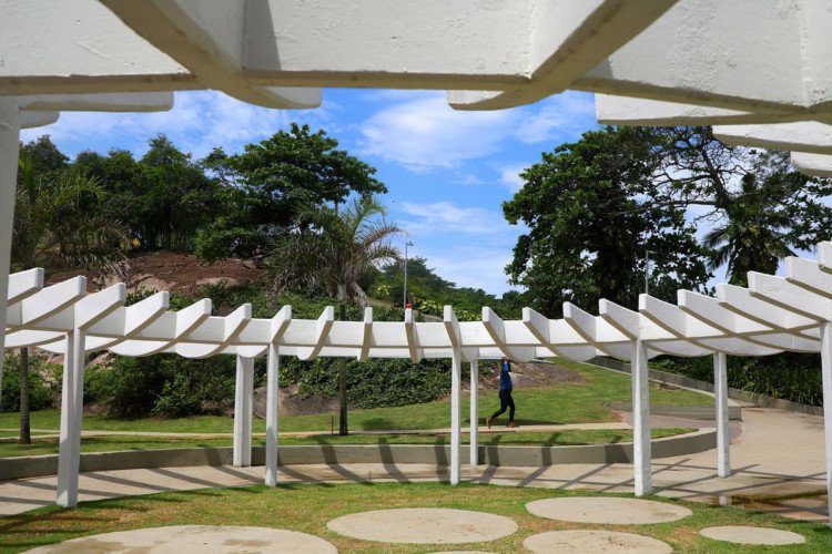 12/10/2023, No Dia das Crianças, Prefeitura do Rio entrega reforma do Parque Garota de Ipanema, no Arpoador. Foto: Fabio Motta/ Pref. RJ