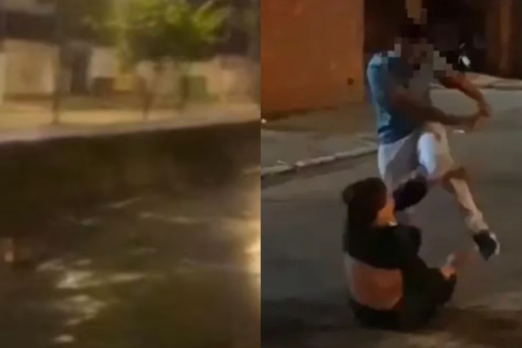 Vídeo mostra mulher sendo agredida por não pagar corrida de aplicativo

