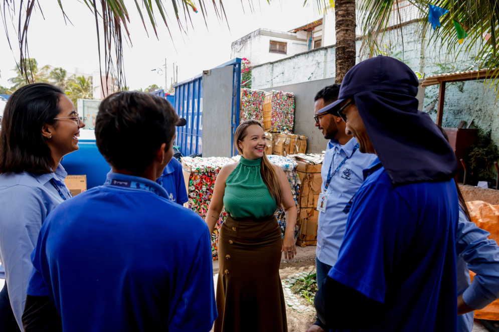 FORTALEZA-CE, BRASIL, 19-10-2023:  Raíssa Bisol, Gerente de Sustentabilidade do Beach Park para a 2 Dedos de prosa. (Foto: Aurelio Alves/O Povo)