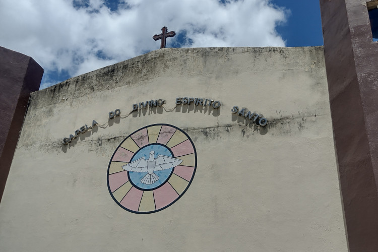 Detalhe da capela do Divino Esp&iacute;rito Santo, em Maranguape