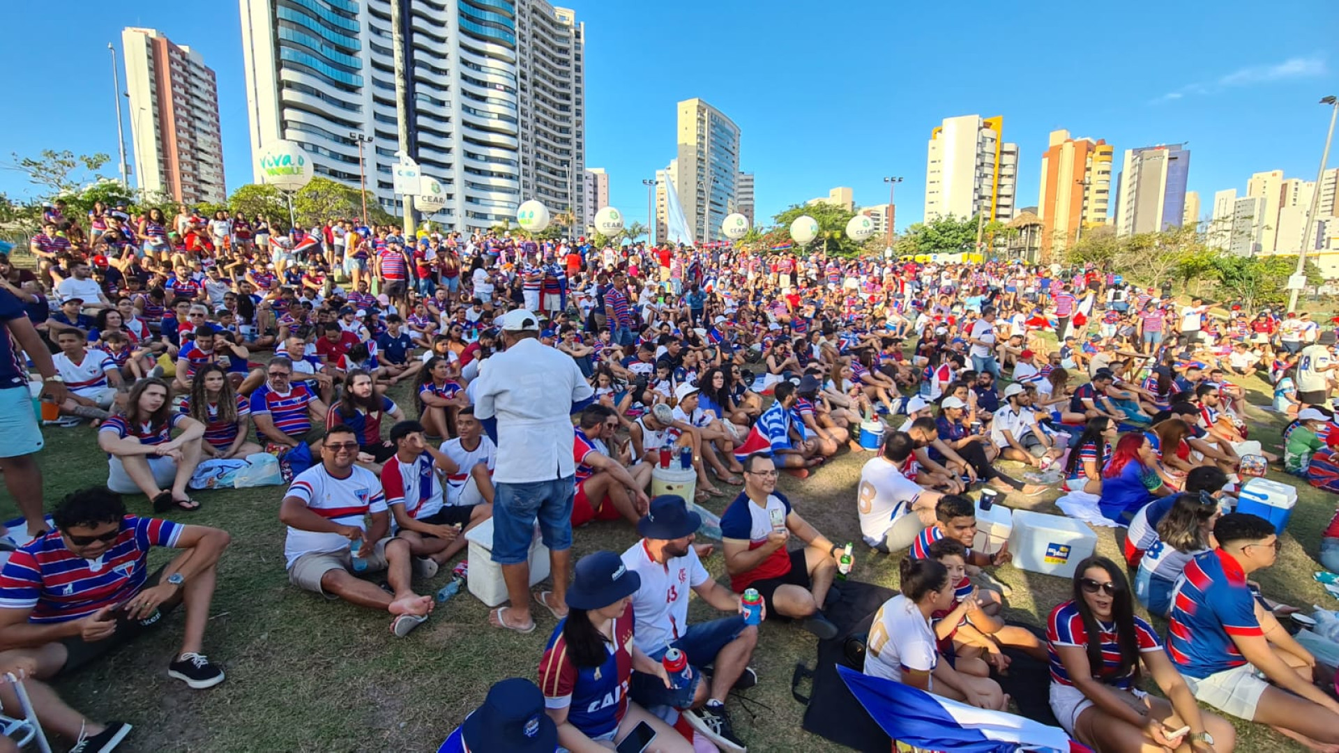 Torcedores do Fortaleza no Cocó