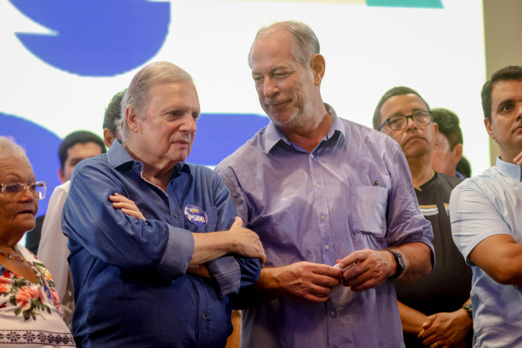 Ex-senador Tasso Jereissati e Ciro Gomes, ex-governador e ex-ministro