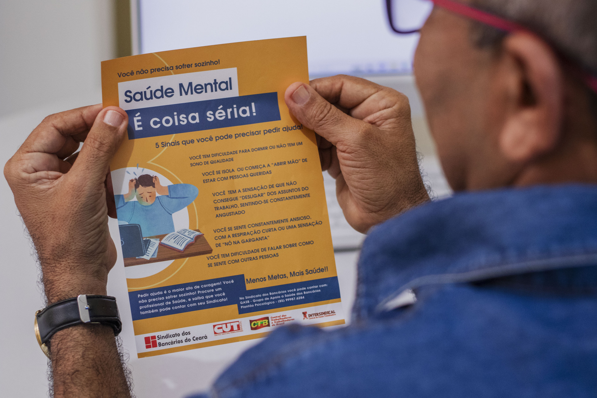 Brasil observa crescimento da quantidade de afastamentos por problemas psicológicos (Foto: FERNANDA BARROS)