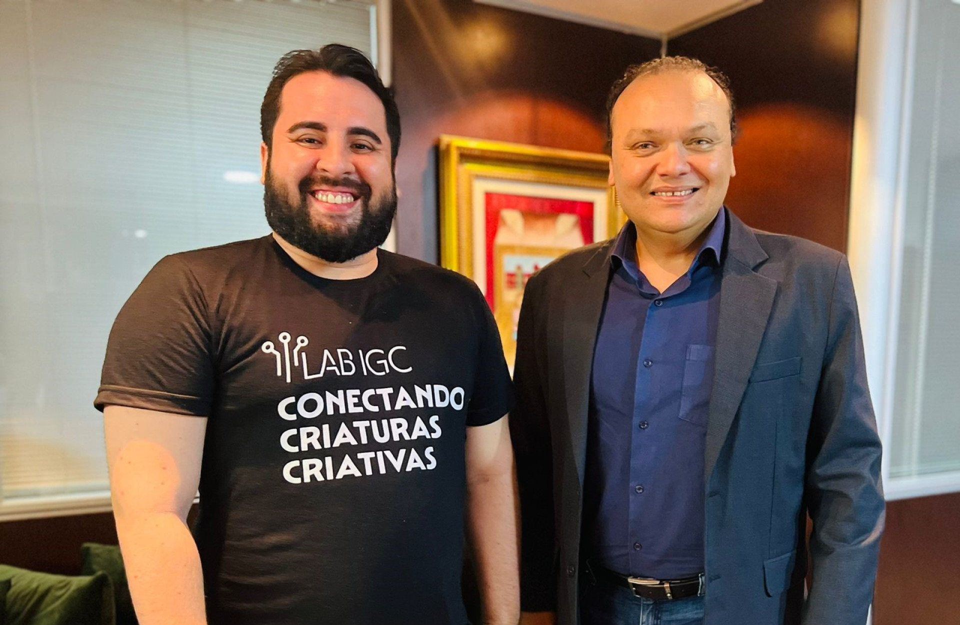 Yves Gurgel e Herbert Lobo, respectivamente head de inova&ccedil;&atilde;o e presidente do IGC
