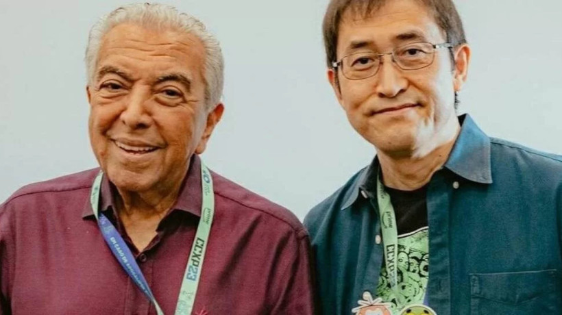 Maurício de Sousa e Junji Ito se encontram durante a CCXP 23