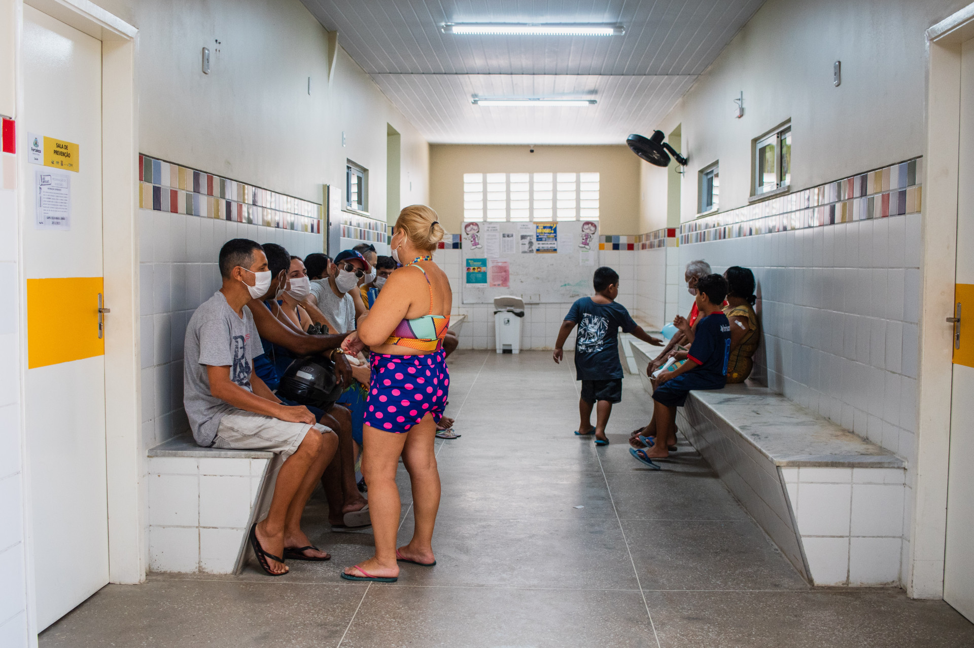 Fortaleza, Ceará, 02-12-2023: Vaccination of adults and children against COVID-19 and influenza.  Pictured is the Celio Brasil Jirão Health Centre.  (Photo: Fernanda Barros/O Bofo)