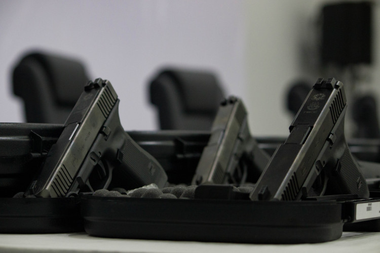 Novos armamentos foram entregues em ceriônia no Centro Integrado de Segurança Pública (Cisp), em Fortaleza