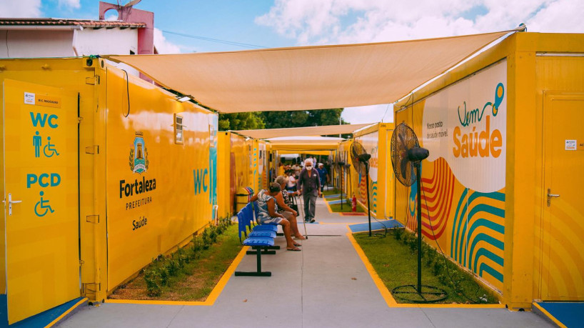 Posto de saúde itinerante do programa Vem Saúde atenderá população da Lagoa Redonda, em Fortaleza, durante reforma da UBS Terezinha Parente