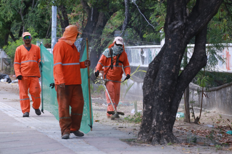 Os serviços de arborização das ruas são intensificadas no mutirão 