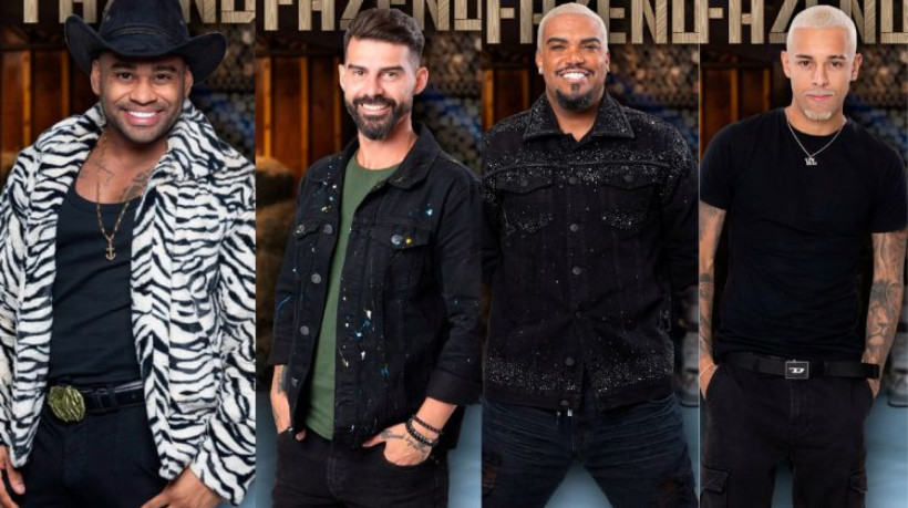 A Fazenda: Black, Radamés, Tonzão e WL disputam Roça dupla. 