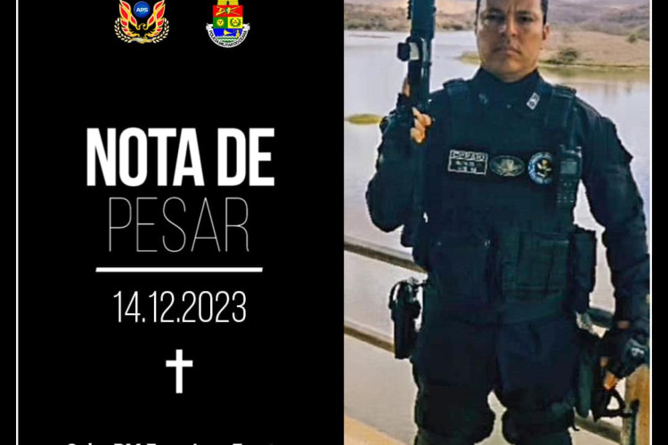 Morre o cabo da Polícia Militar, Francisco Everton Coelho Gonçalves, aos 38 anos, na cidade de Milagres 
