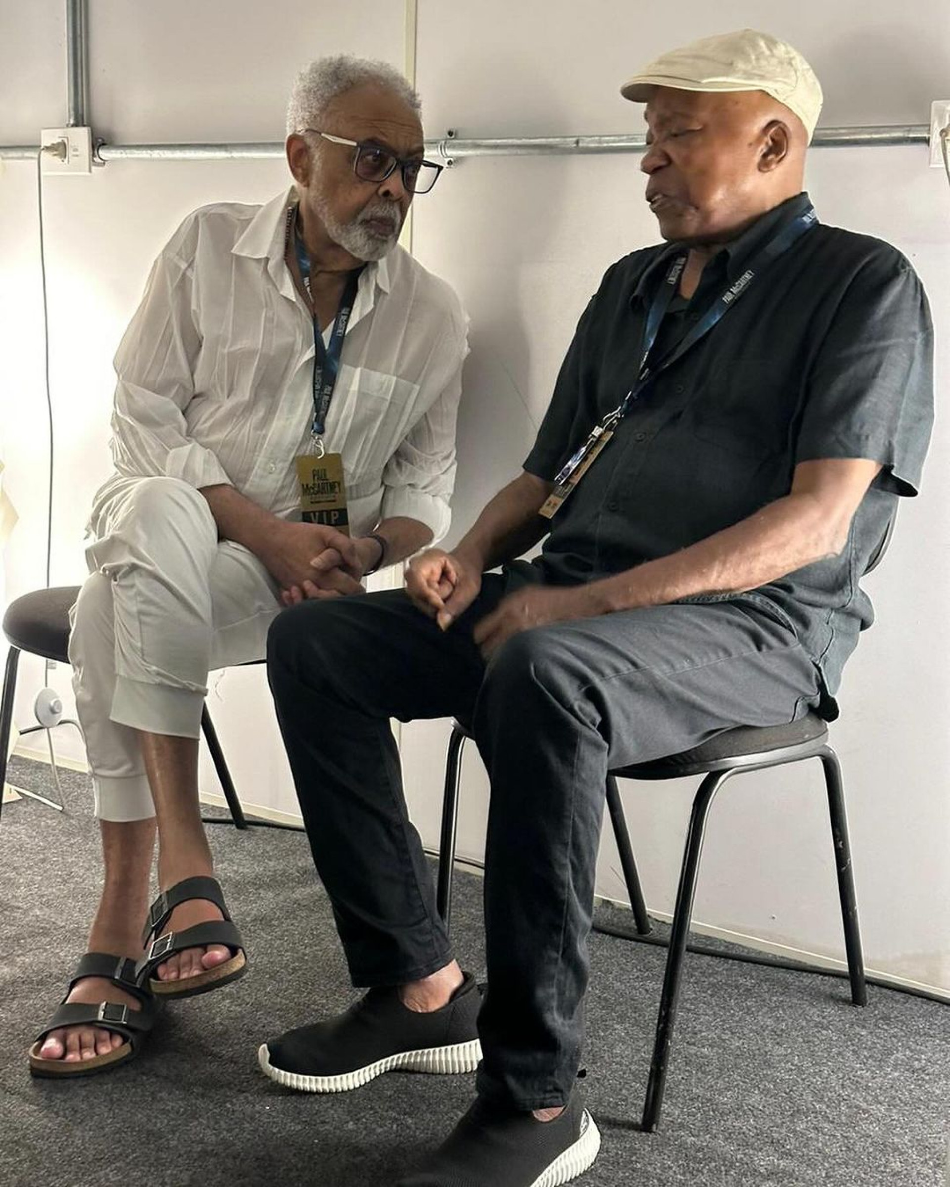 Gilberto Gil e Milton Nascimento curtiram o show de Paul McCarteney no Rio de Janeiro