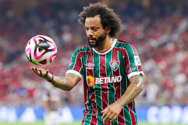 Lateral-esquerdo Marcelo no jogo Fluminense x Al-Ahly pela semifinal do Mundial de Clubes 2023