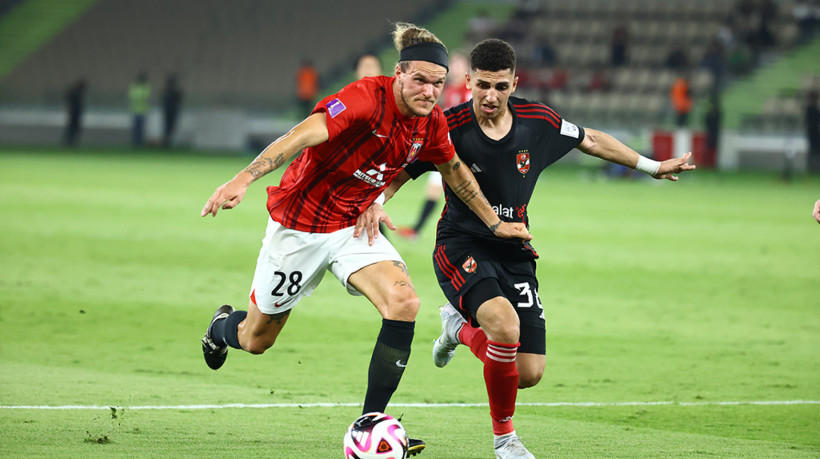 Lance do jogo Urawa Reds x Al-Ahly na decisão de terceiro lugar do Mundial de Clubes 2023