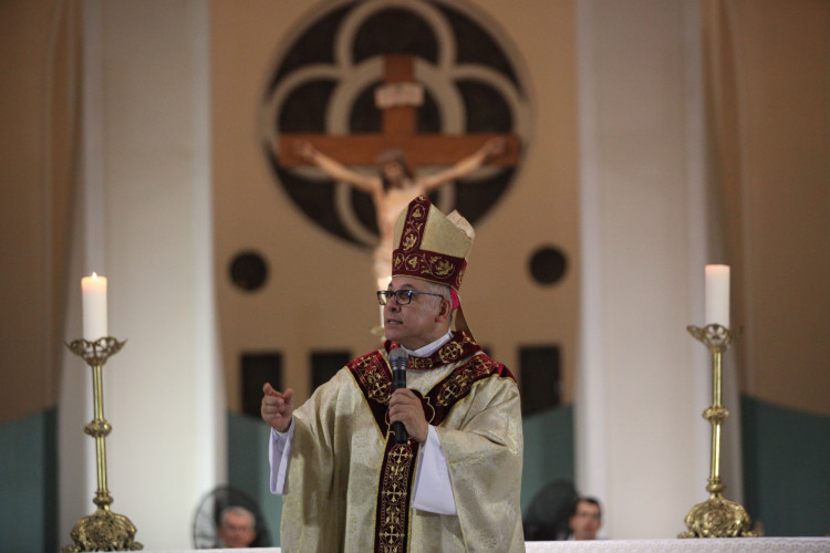 FORTALEZA, CEARÁ, BRASIL, 24.12.2023: dom Gregório Paixão, OSB, arcebispo de Fortaleza