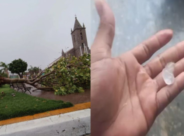 Moradores utilizaram as redes sociais para divulgarem os efeitos da chuva 