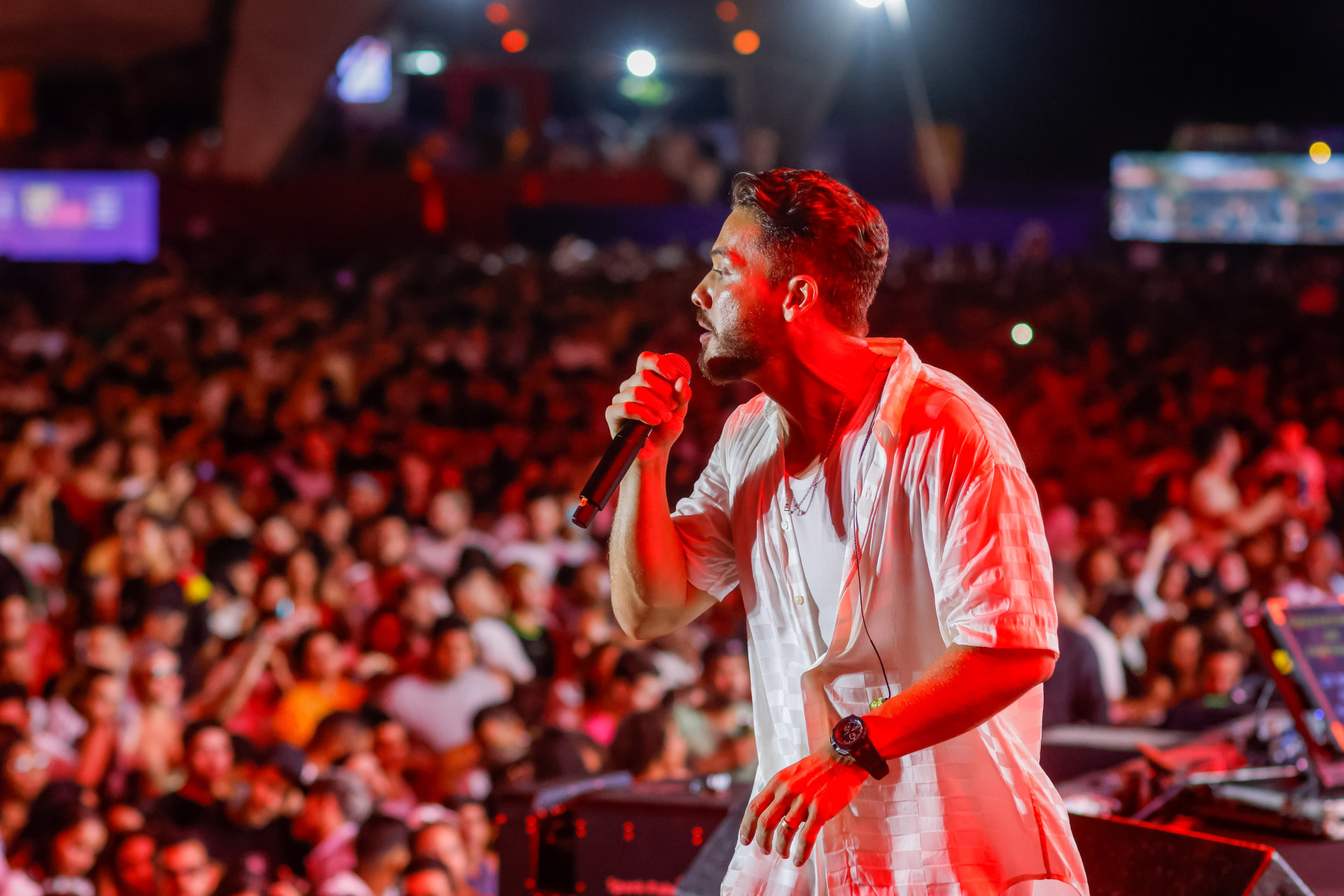 Wesley Safadão faz show no Camarote Mucuripe durante o Fortal 2025 (Foto: Aurélio Alves/O POVO)