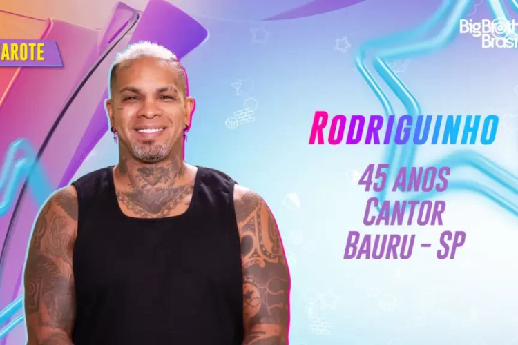 O cantor Rodriguinho faz parte do Camarote no BBB 24