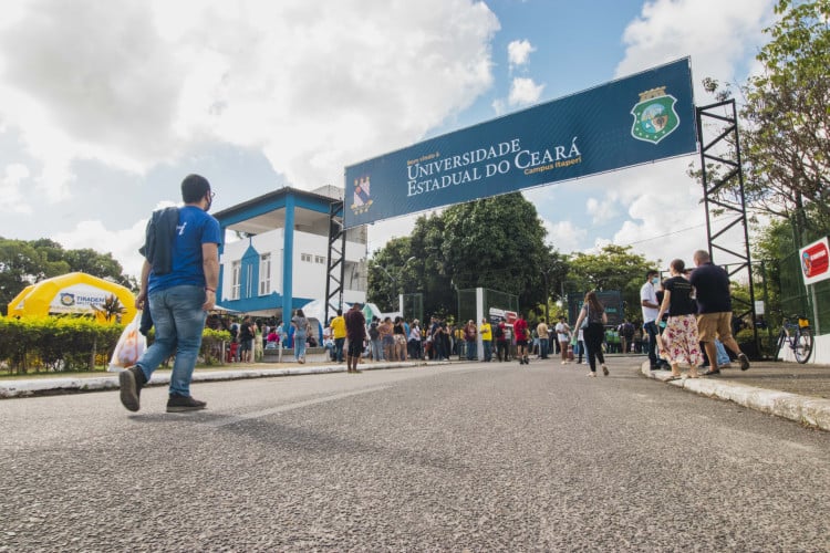 Fachada da Universidade Estadual do Ceará (Uece), campus Itaperi em Fortaleza 