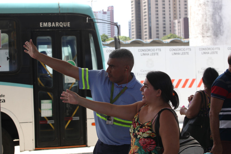FORTALEZA, CEARÁ, BRASIL, 08.01.2024: Novo terminal provisório do Papicu.
