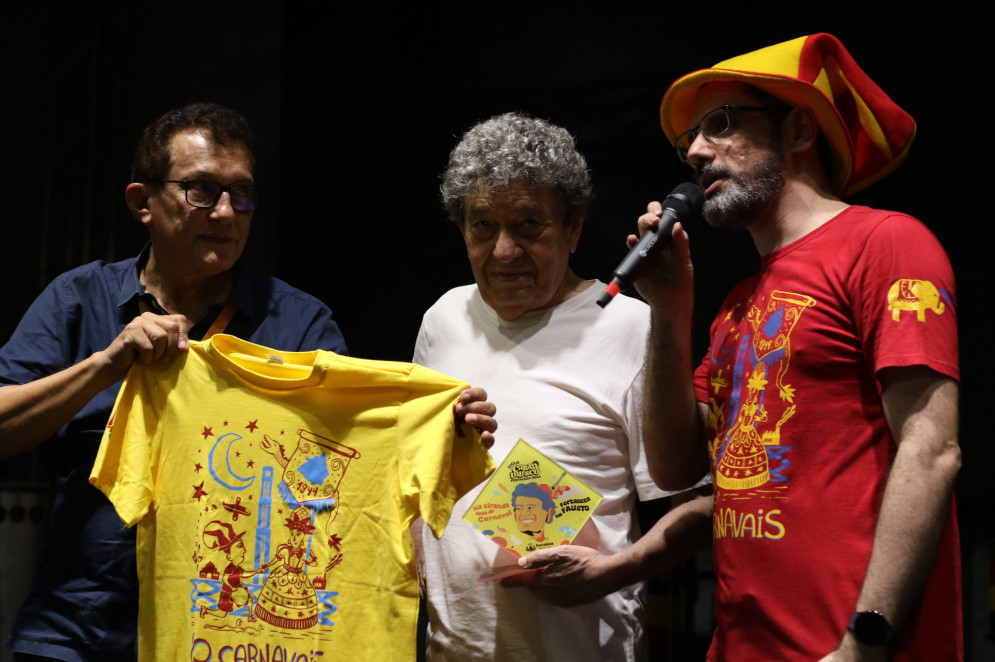 Abertura do Pré-Carnaval 2024 teve a presença do  arquiteto e compositor Fausto Nilo, homenageado deste ano(Foto: FERNANDA BARROS)