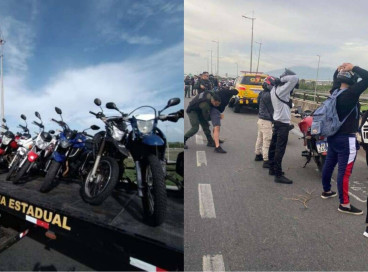 Durante operação, agentes da PMCE fiscalizavam motociclistas em veículos com adulterações

 