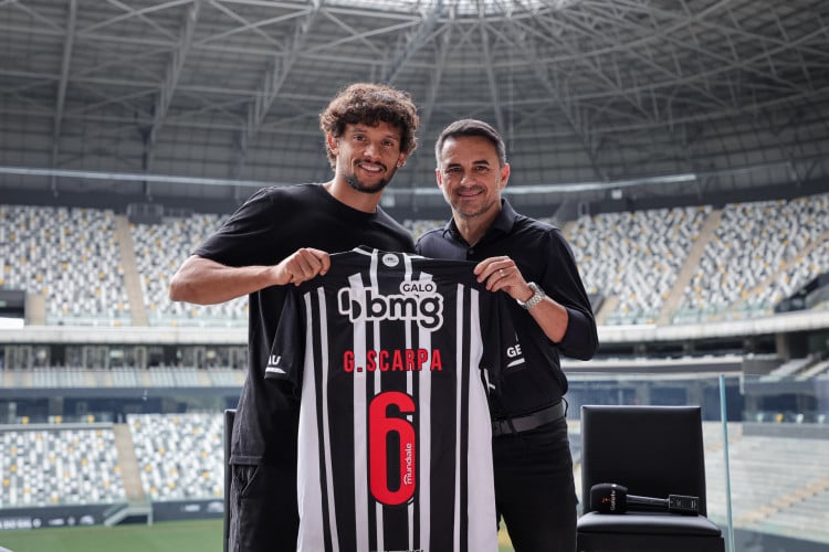 Gustavo Scarpa usará a camisa número 6 no Atlético-MG em 2024