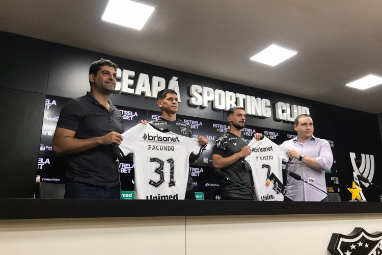 Facundo Castro e Barceló foram apresentados no Ceará, em Porangabuçu, nesta quarta-feira, 17. 
