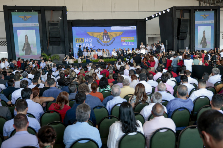 Fortaleza, CE, BR 19.01.24 - Evento para lançamento da pedra fundamental da construção de uma unidade do ITA na Base Aérea de Fortalaza, com a presença do presindente Lula  (Fco Fontenele/OPOVO