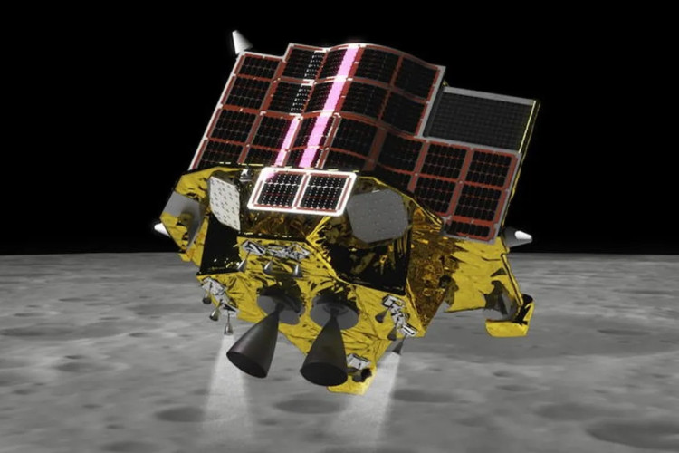 Imagens do satélite japonês que conseguiu concretizar seu pouso na lua