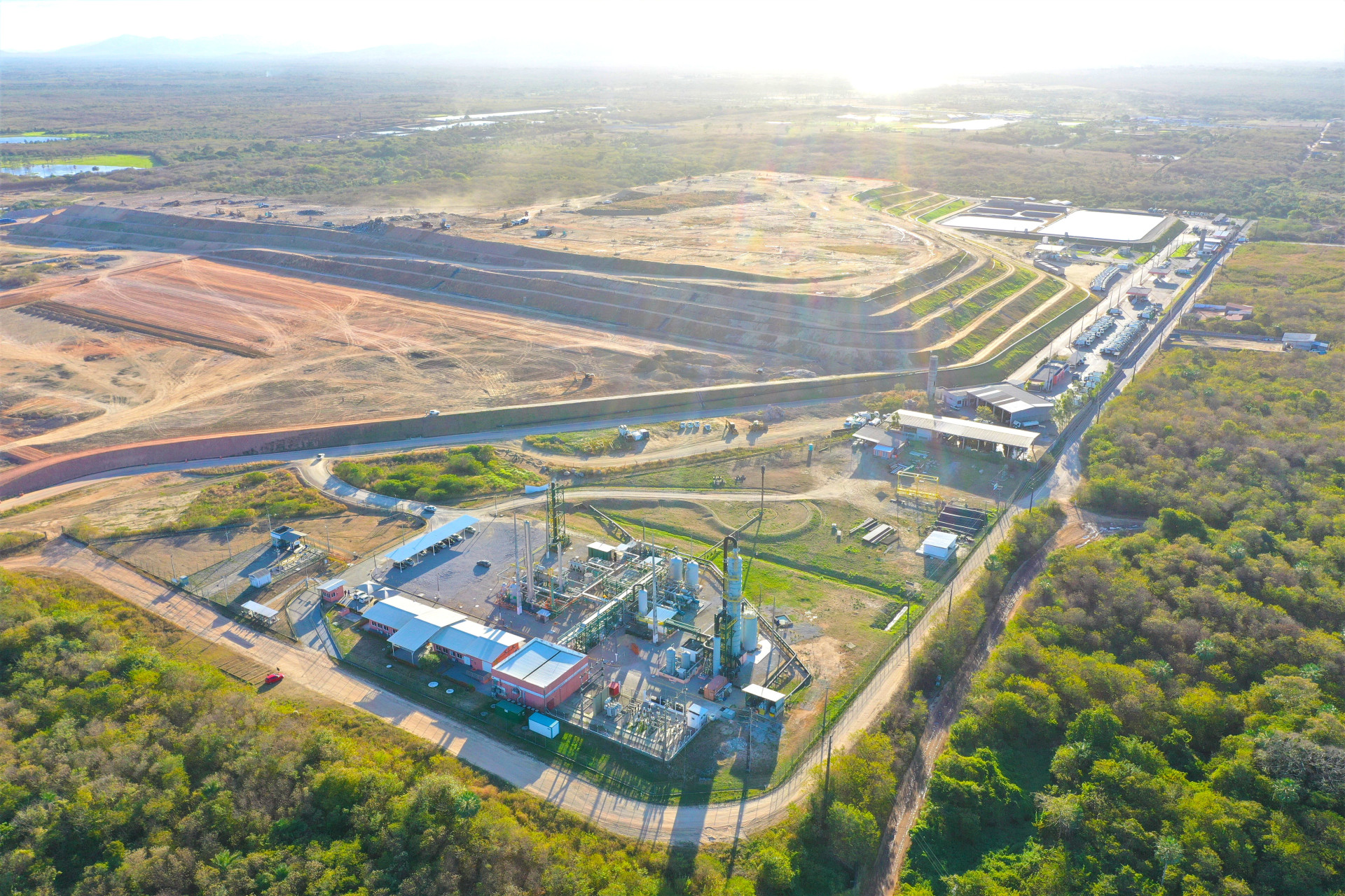 LIXO do Aterro Sanitário de Caucaia é matéria prima para a usina de produção de biometano GNR Fortaleza (Foto: Barbosa Neto/Divulgação)