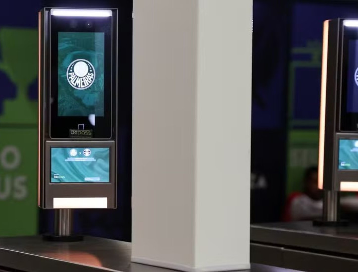 Sistema de reconhecimento por biometria facial do Allianz Parque, estádio do Palmeiras  