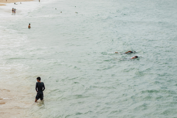 FORTALEZA, CEARÁ, 27-01-2024: Posto 5 de salva-vidas, na Praia de Iracema. (Foto: Fernanda Barros/ O Povo)




