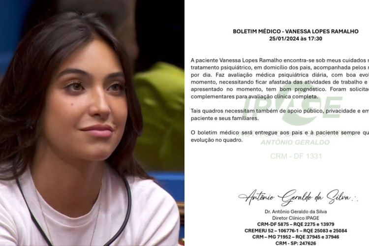 Vanessa Lopes está tendo acompanhamento psiquiátrico na casa dos pais