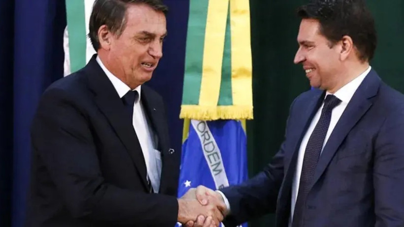 O ex-presidente Jair Bolsonaro e o deputado federal Alexandre Ramagem