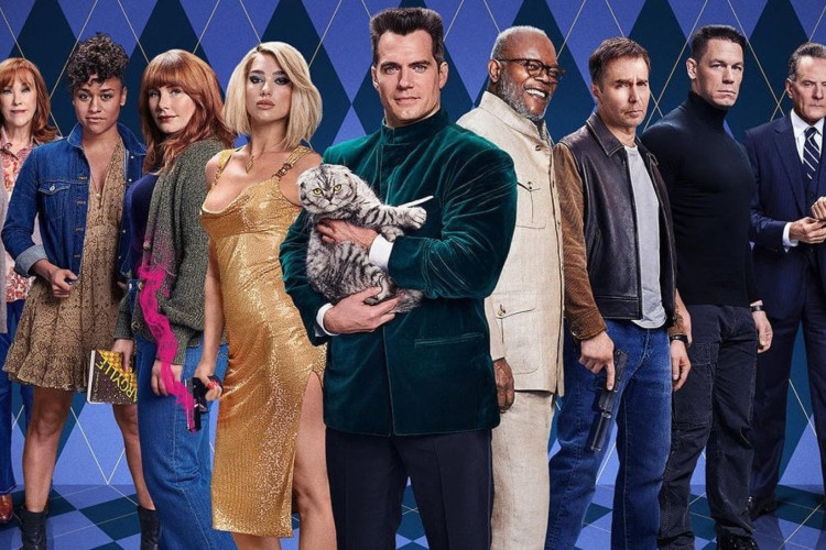 Com Henry Cavill e Dua Lipa, 