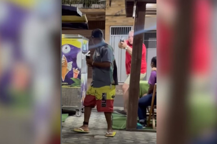 Influencer cearense fez pegadinha e acabou rendido por PM 