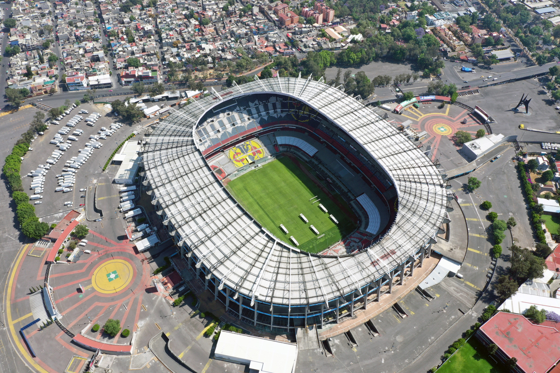 Estádio Azteca, na Cidade do México, receberá a abertura da Copa do Mundo de 2026 (Foto: ALFREDO ESTRELLA / AFP)