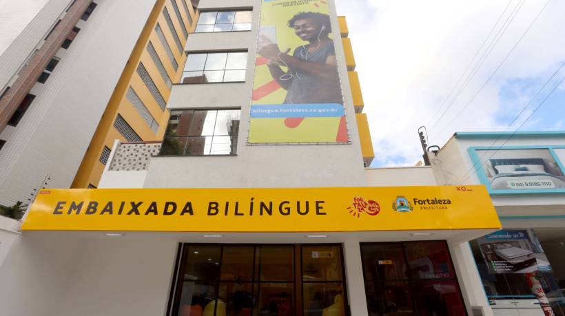 ￼SEDE da embaixada do Fortaleza Bilíngue é um dos imóveis alugados pela Prefeitura