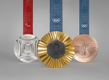 Medalhas das Olímpiadas e Paraolimpíadas de Paris 2024 são reveladas. 