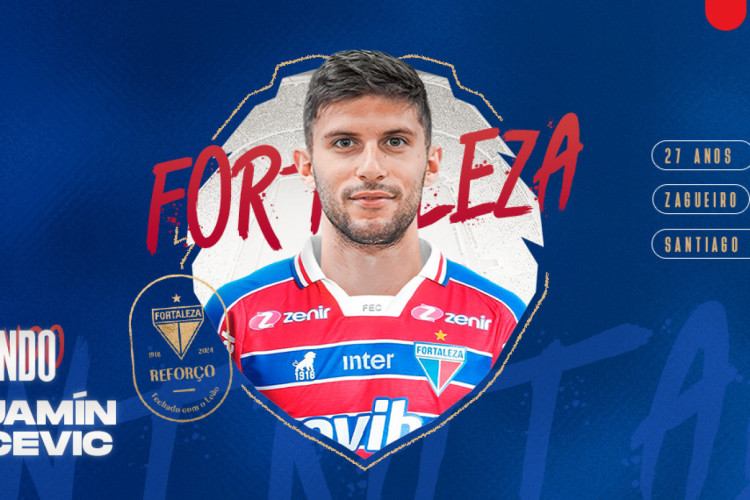 Fortaleza anunciou o zagueiro Kuscevic na noite desta quinta-feira, 8. 