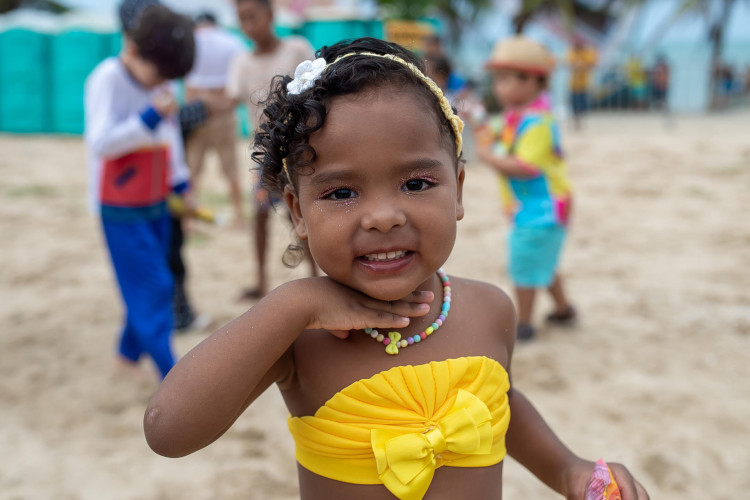 As verdadeiras foliãs no Carnaval das praias do Icaraí e do Cumbuco em 2024 foram as crianças