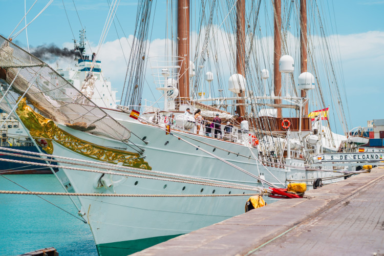FORTALEZA, CEARÁ, 11-02-2024: Visitação no Navio-Escola Juan Sebastián Elcano, em Fortaleza. A visitação é aberta ao público e realizada por meio de agendamento. (Foto: Fernanda Barros/ O Povo)




