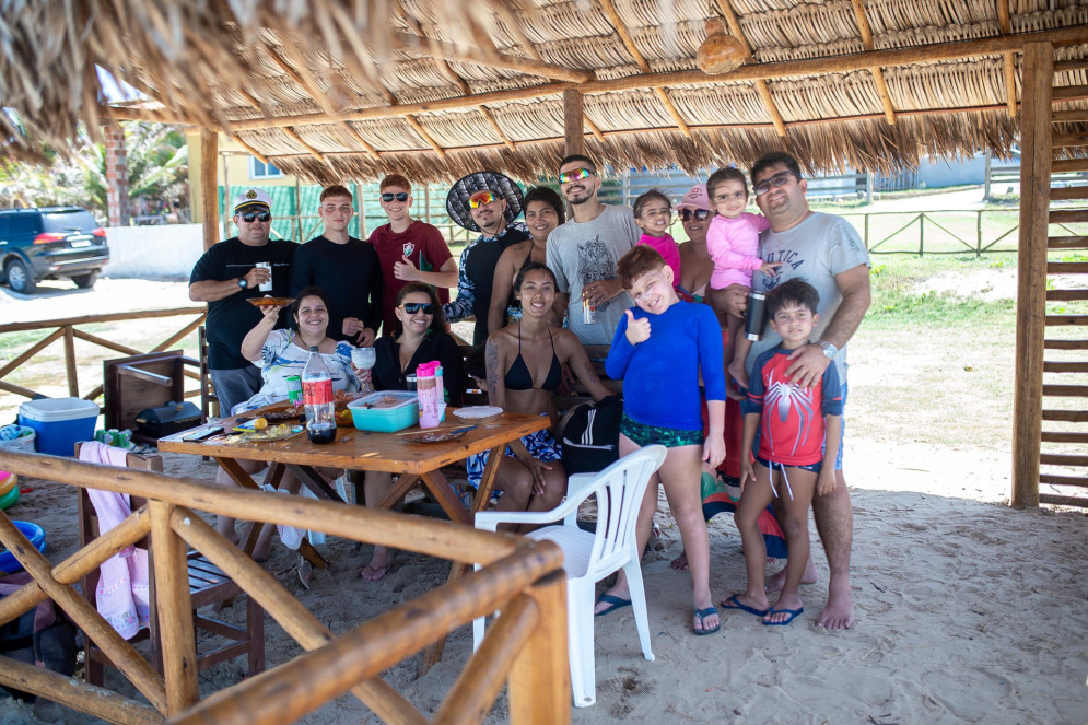 Família do empresário Luiz Júnior.