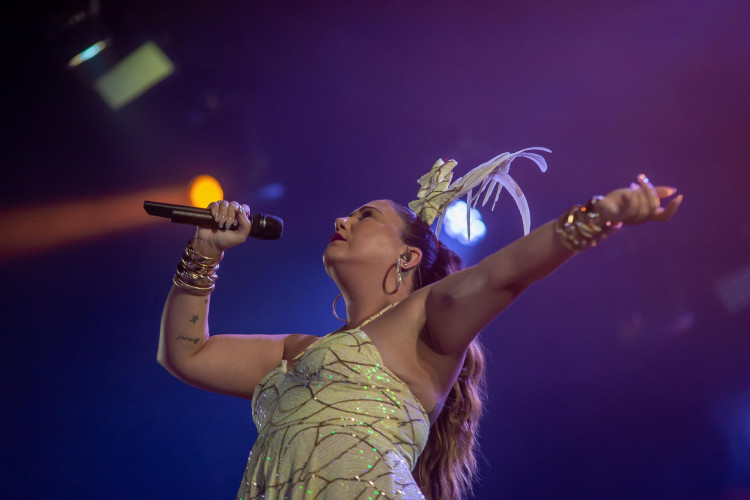 Maria Rita foi destaque no último dia de Carnaval no Aterrinho