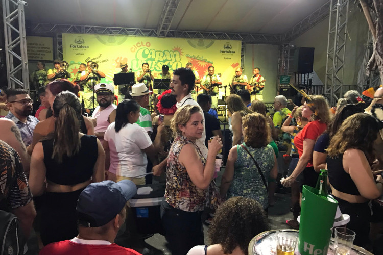 Neste último dia de Carnaval,13, o polo da Mocinha foi marcado pela presença de diversos foliões