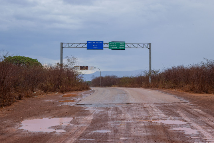 Divisa entre Ceará e Piauí. Área de litígio entre os dois estados