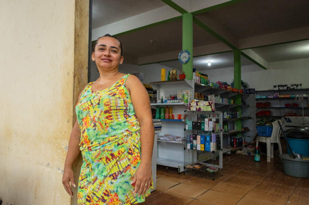 Leonira de Araujo, professora no município de Poranga, diz nasceu no Ceará, mas fez a vida no Piauí(Foto: AURÉLIO ALVES)