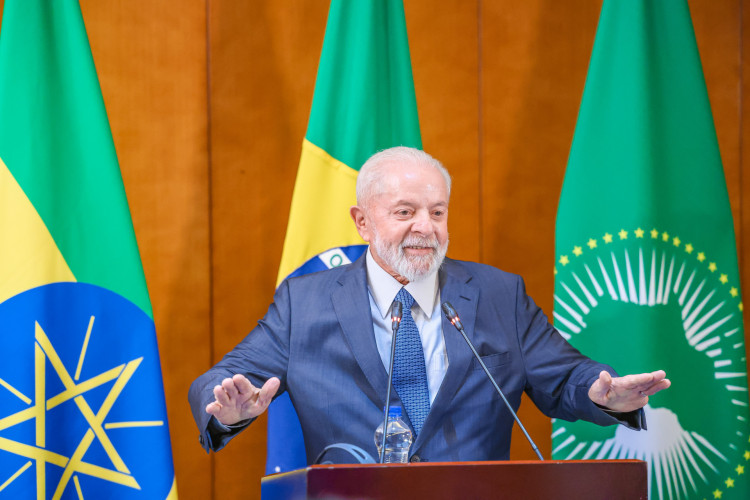 ￼ Lula deu as declarações em conversa com jornalistas na Etiópia