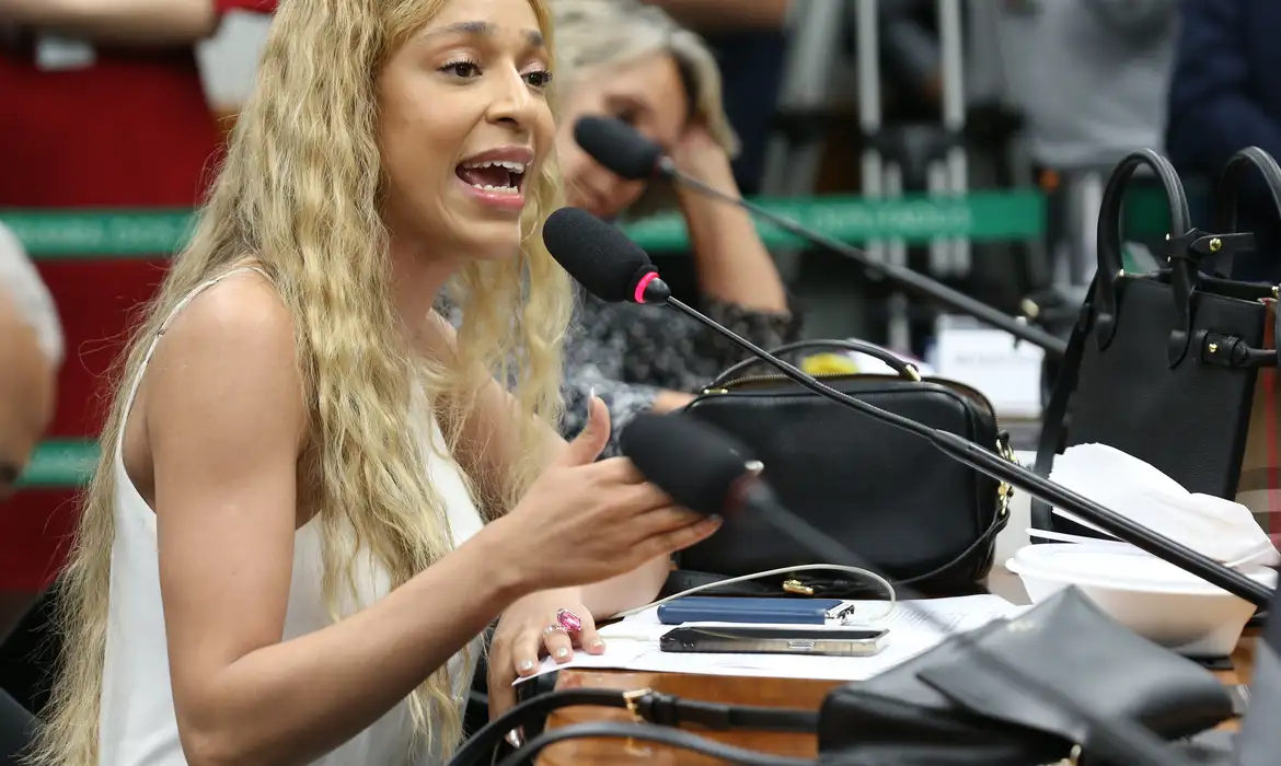 Erika Hilton é primeira deputada trans a liderar bancada no Congresso (Foto: Lula Marques/Agência Brasil)